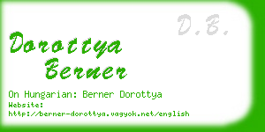 dorottya berner business card